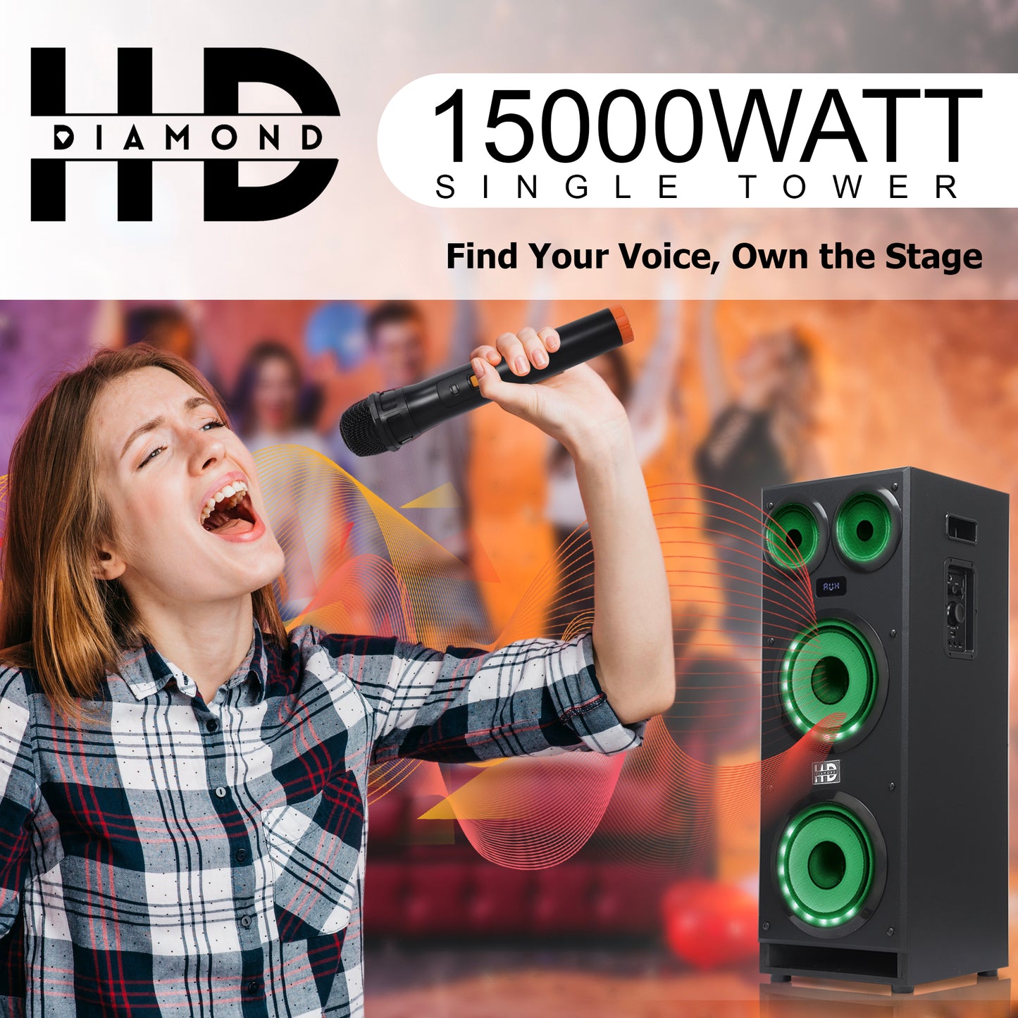 HD-ST280BT TREX Single Tower Speaker