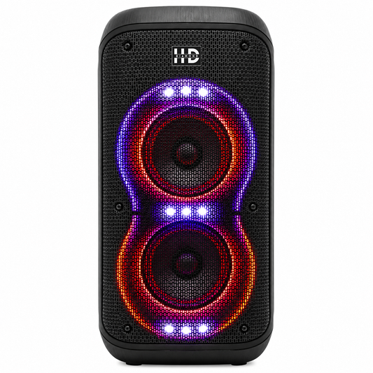 HD DIAMOND T1062 Portable Party Speaker | Dual 6.5" Woofer | RGB