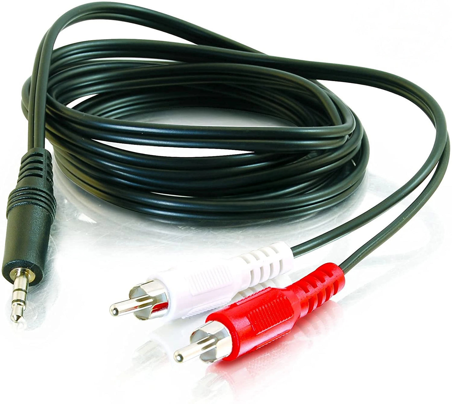 AUX to RCA Cable (3.5mm to 2 RCA) | Zero Delay Audio for TV to Speaker Connection