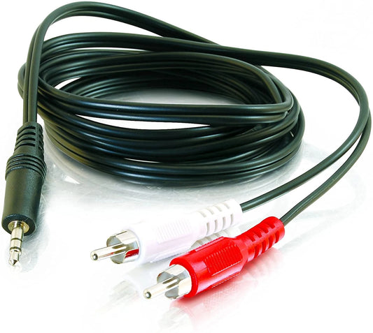 AUX to RCA Cable (3.5mm to 2 RCA) | Zero Delay Audio for TV to Speaker Connection