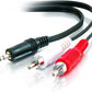 AUX to RCA Cable (3.5mm to 2 RCA) | Zero Delay Audio for TV to Speaker Connection