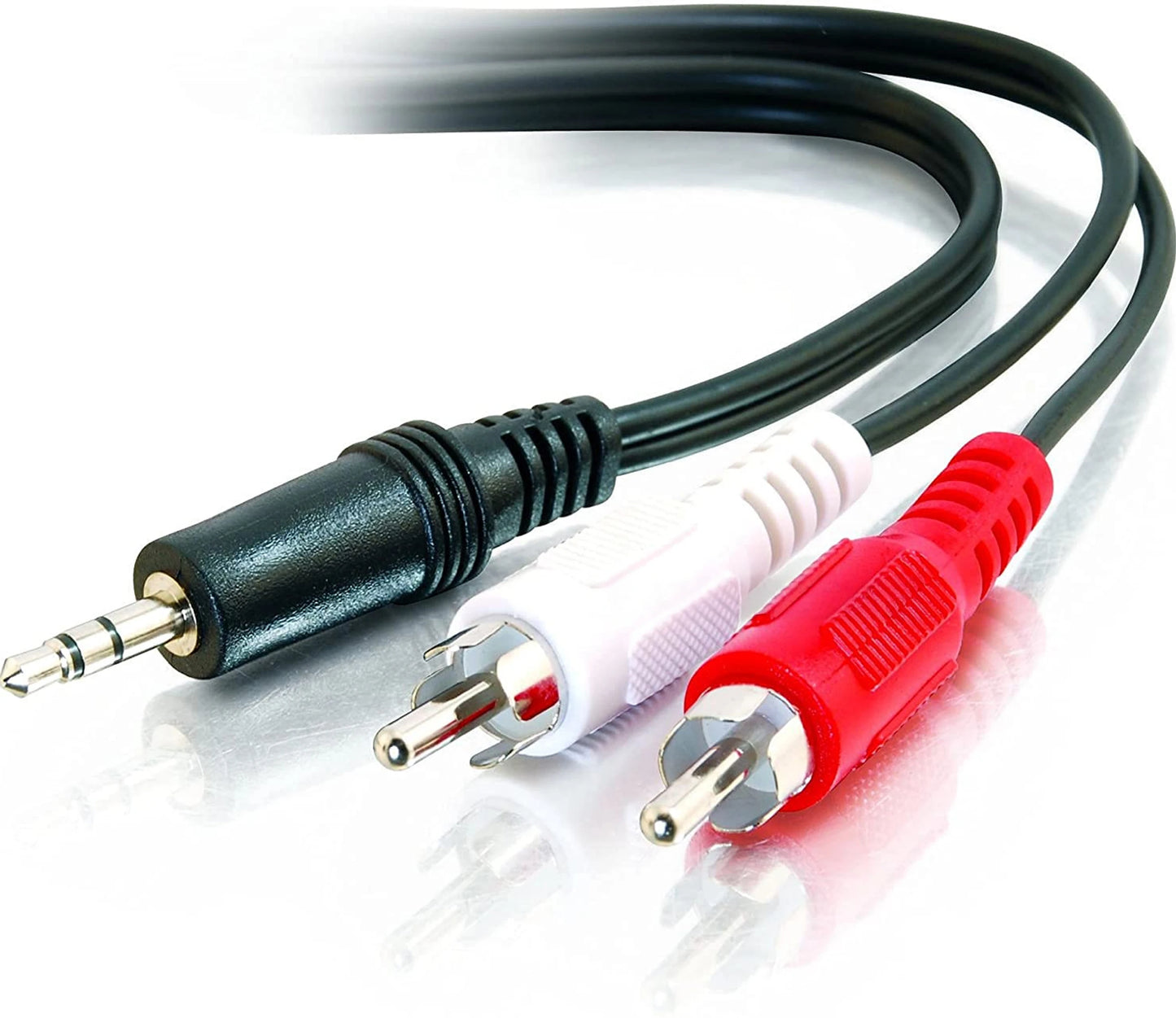 AUX to RCA Cable (3.5mm to 2 RCA) | Zero Delay Audio for TV to Speaker Connection
