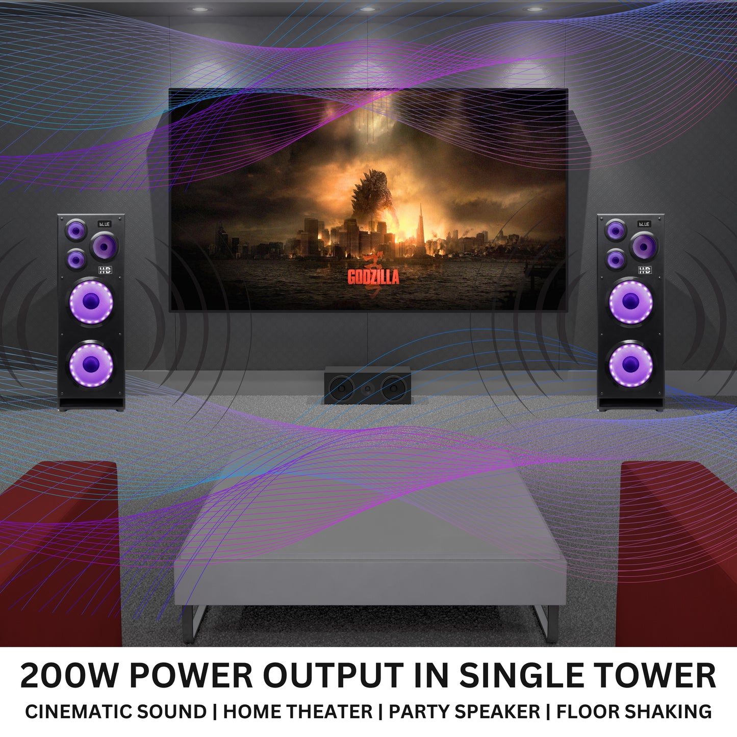 HD-ST300BT GODZILLA Single Tower Speaker