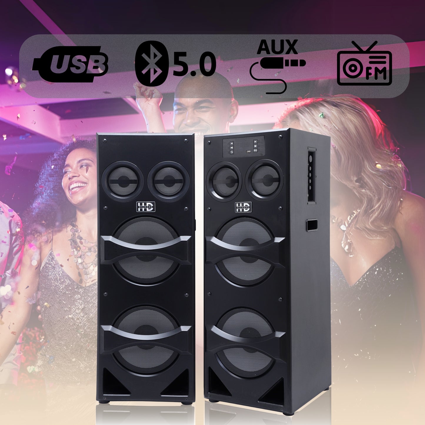 HD-30000BT GODZILLA - 2.0 Multimedia Tower Speaker