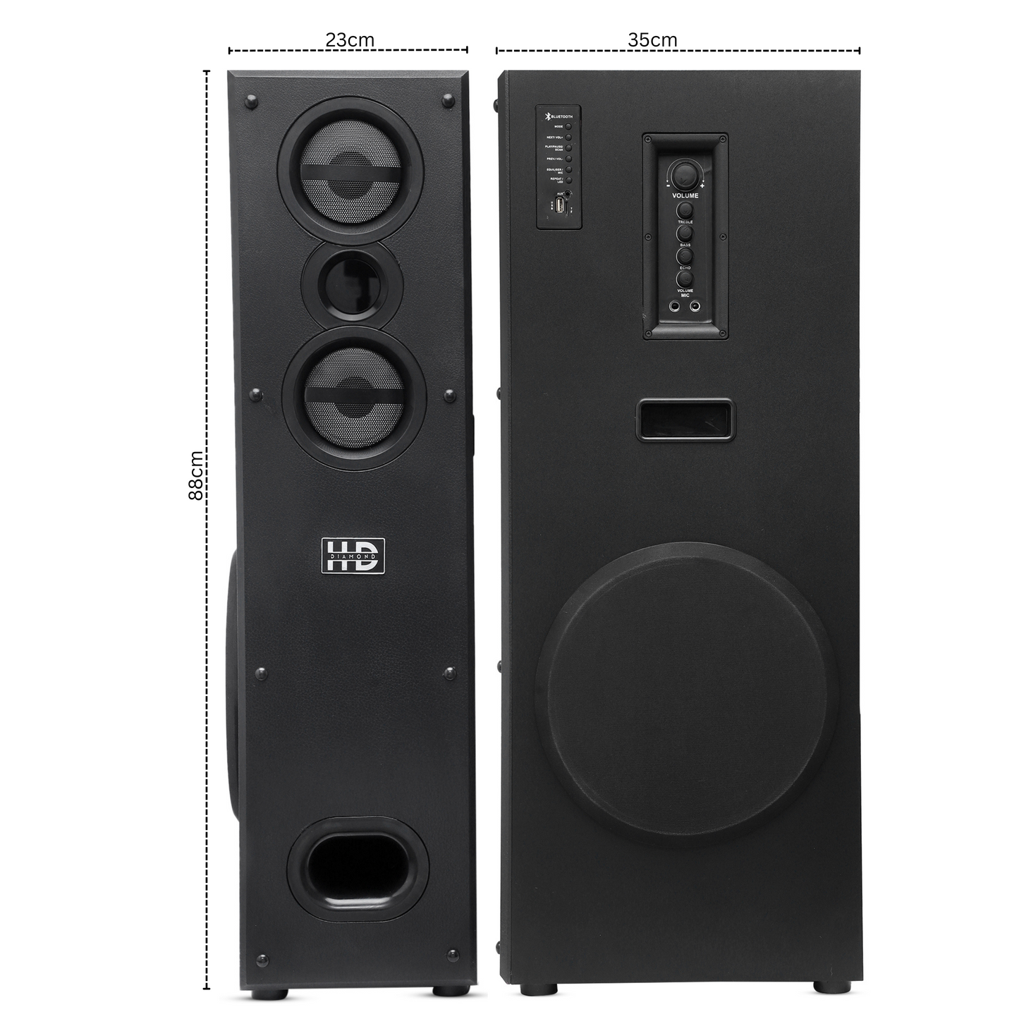 HD-1010BT 2.0 Multimedia Tower Speaker