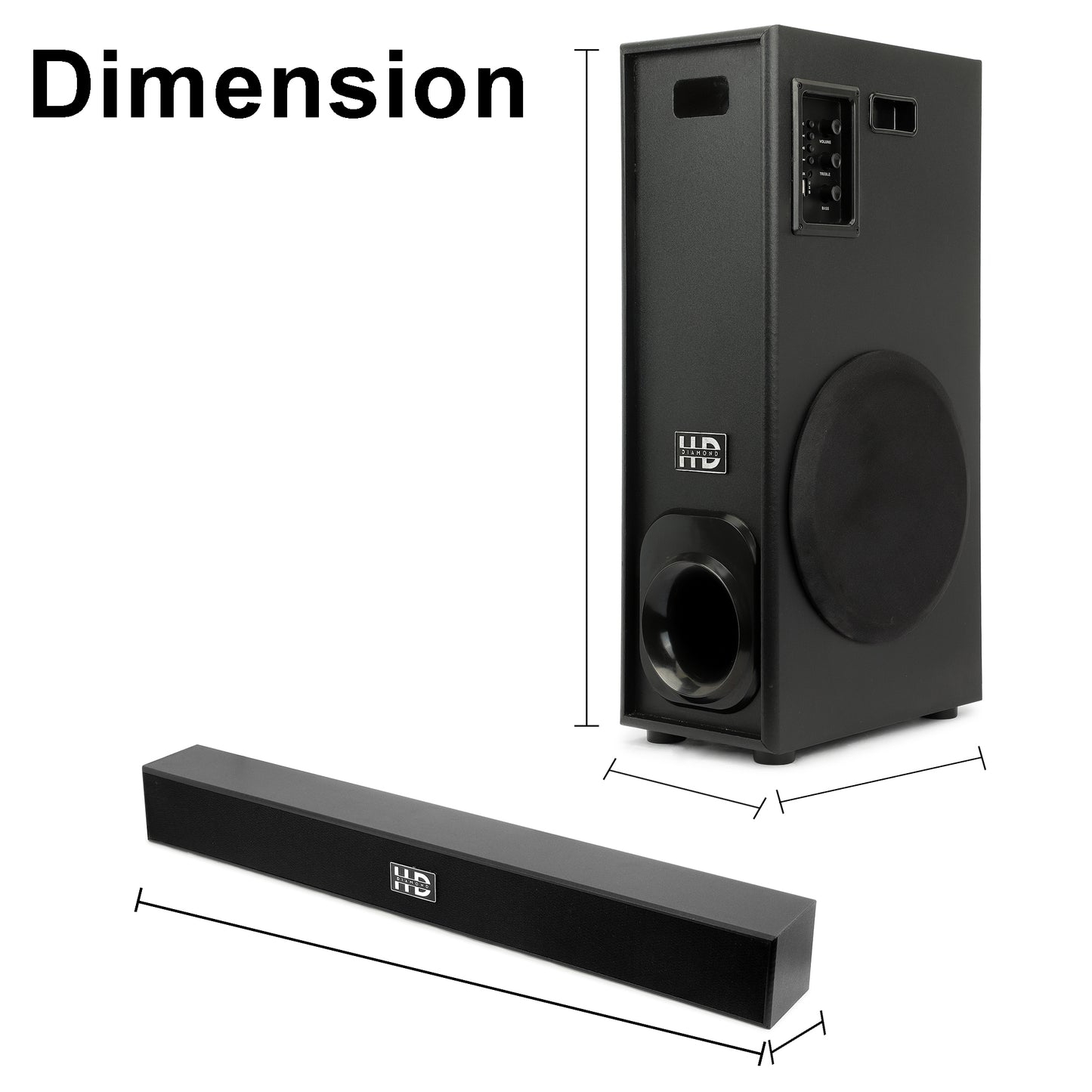 HD-SB04 SOUNDBAR WITH SUBWOOFER